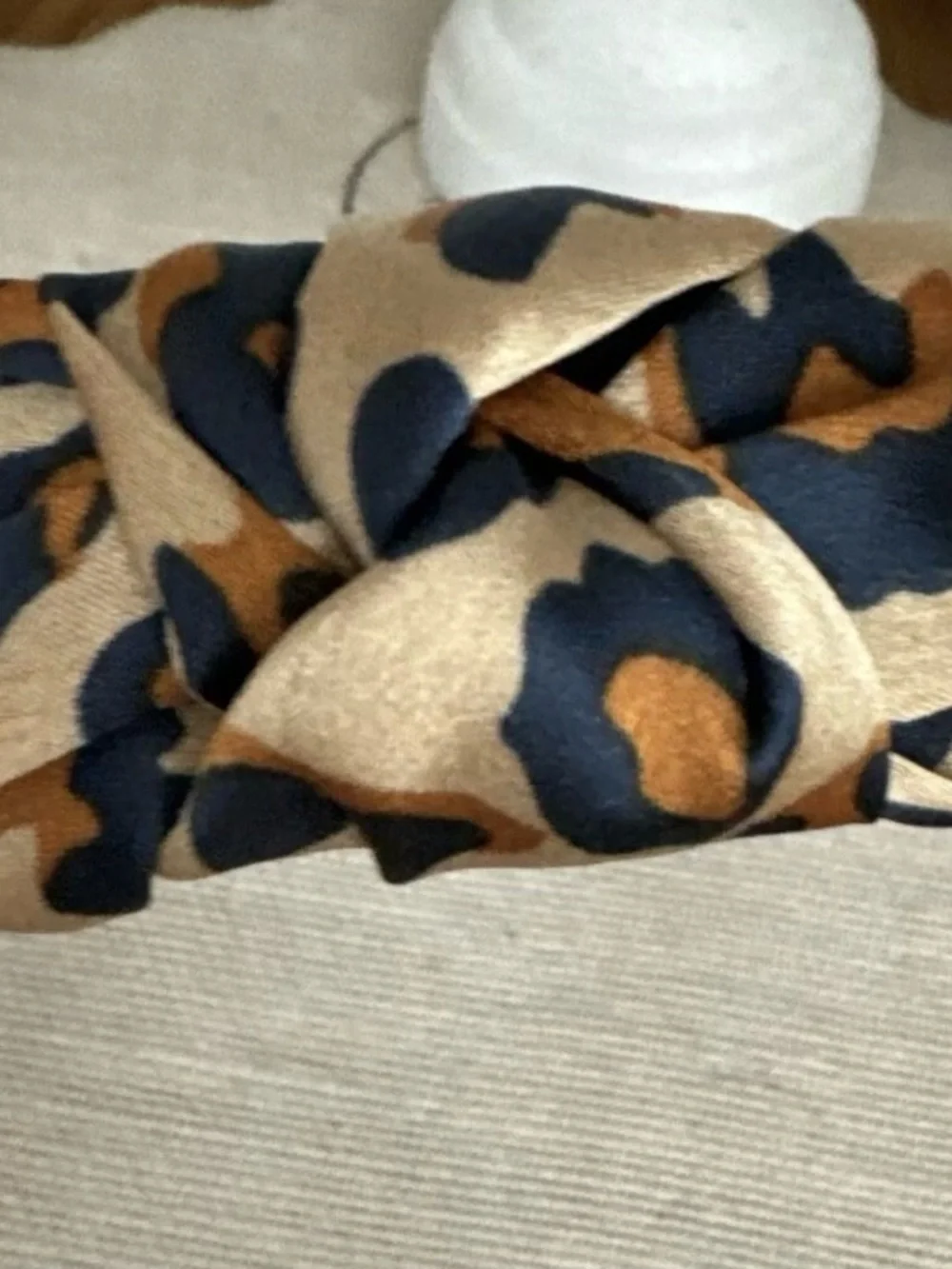 Plunder Animal Leopard Print Knotted Headband hair accessory in Tan Black Brown